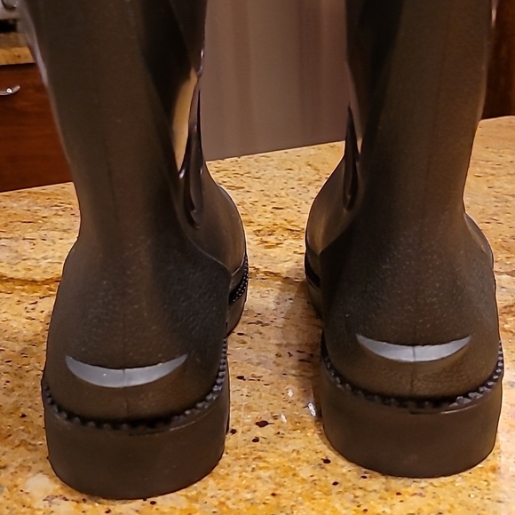 Men’s Pariis Boots, Black Waterproof Rubber Pull On , Size 8 main image 13